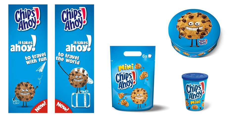 Chips Ahoy! Web banner und Packshots