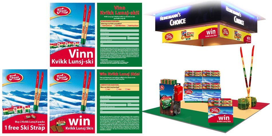 Freia «Win Kvikk Lunsj Skis» campaign