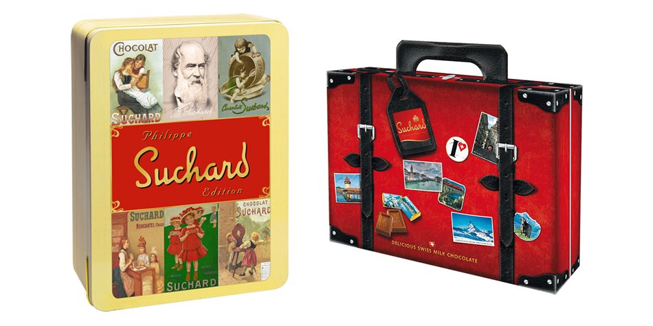 Suchard Blechbox und Koffer Design