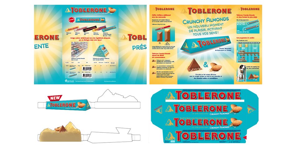 Toblerone Schweiz Crunchy Almonds Kampagne