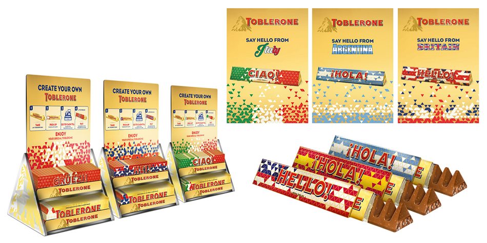 Toblerone WTR Destination Sleeve Kampagne