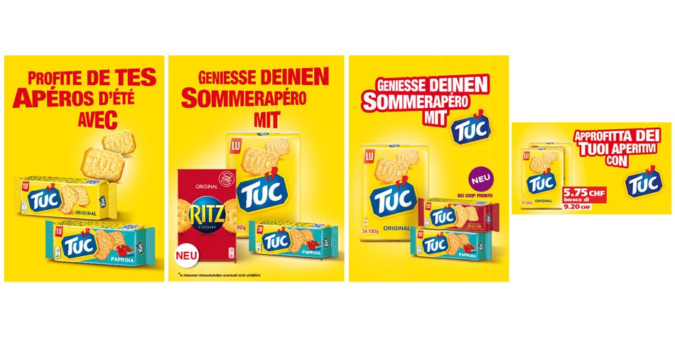 TUC «Geniesse deinen Sommerapéro mit TUC» campaign